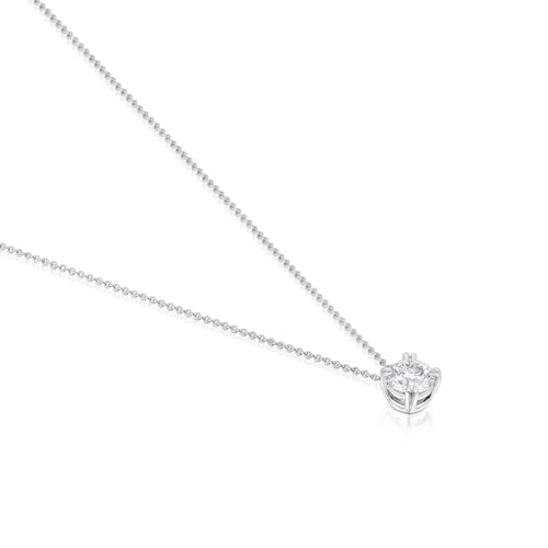 Gargantilla de platino con diamante talla brillante creado en laboratorio 1,00 ct TOUS Essentials LGD