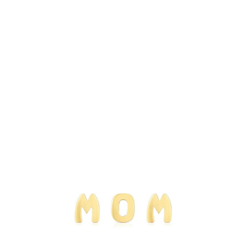 18kt gold plating over silver pack of Charms TOUS Mom