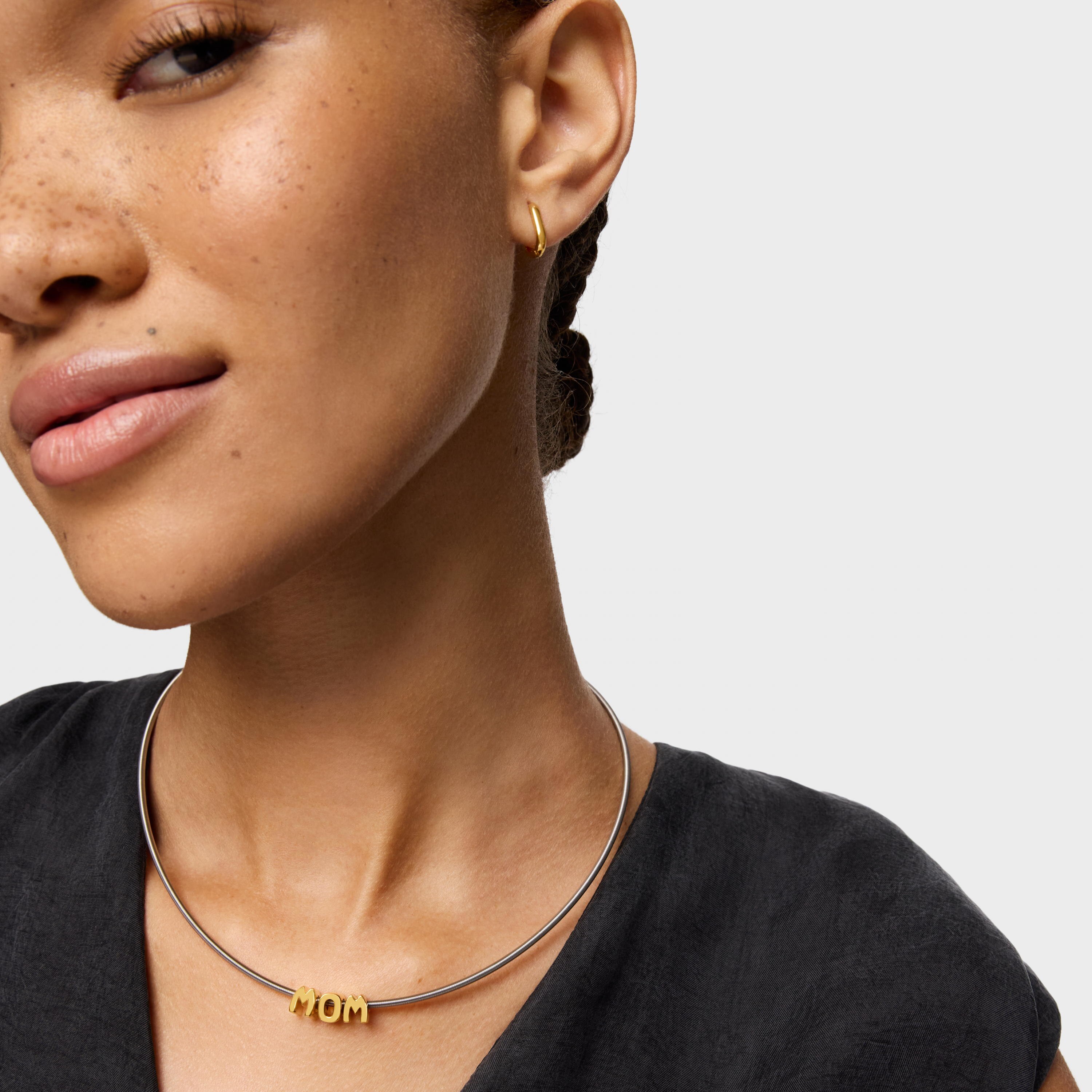 18kt gold plating over silver pack of Charms TOUS Mom