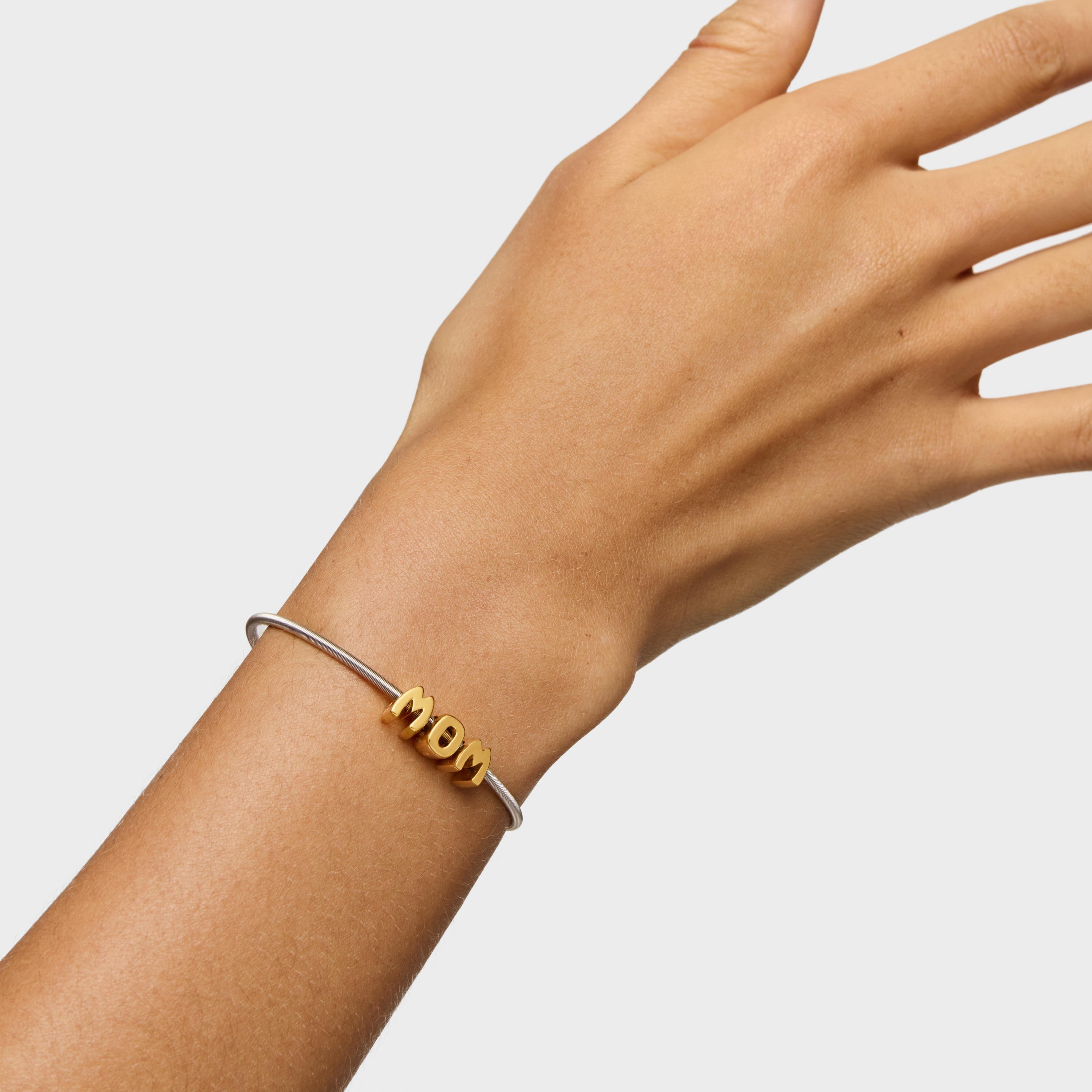 18kt gold plating over silver pack of Charms TOUS Mom