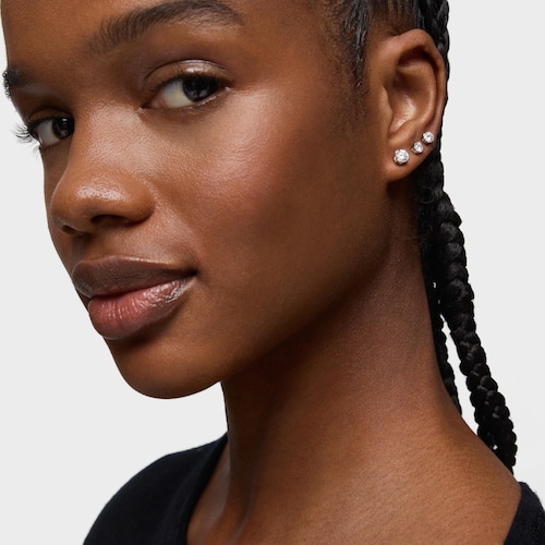 Platinové Náušnice s 0,50 kt syntetickými diamantmi TOUS Essentials LGD