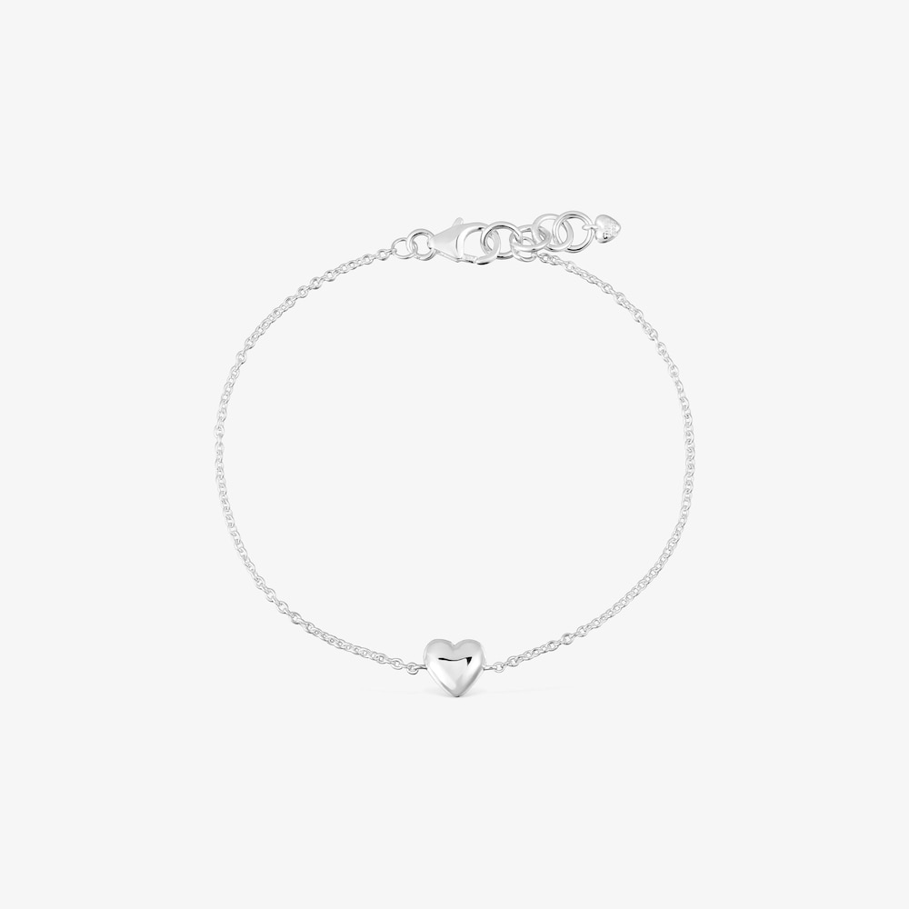 Stř&iacute;brn&yacute; řet&iacute;zkov&yacute; N&aacute;ramek s&nbsp;motivem srdce Garden of Love