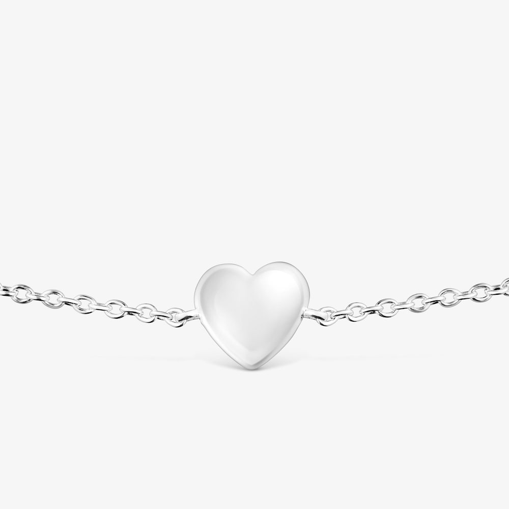 Stř&iacute;brn&yacute; řet&iacute;zkov&yacute; N&aacute;ramek s&nbsp;motivem srdce Garden of Love