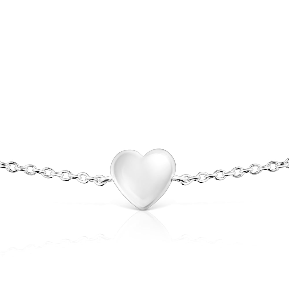Pulsera cadena de plata motivo corazón Garden Of Love image number 3