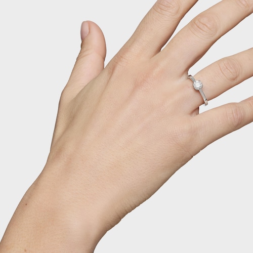 Anillo solitario de platino con diamante creado en laboratorio 0,50 ct TOUS Essentials LGD