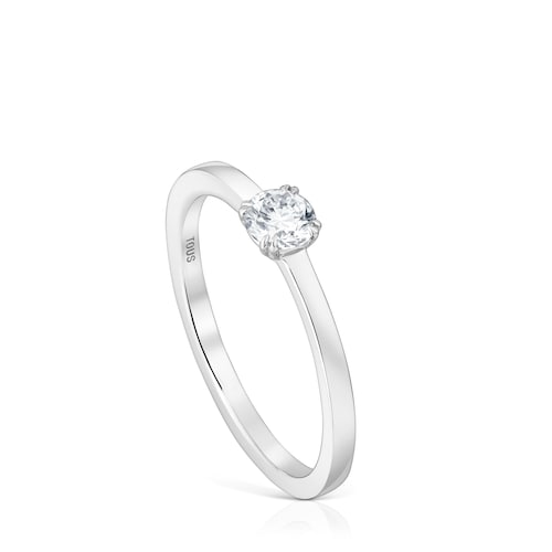 Anillo solitario de platino con diamante creado en laboratorio 0,25 ct TOUS Essentials LGD