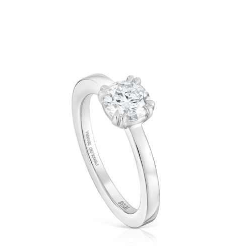 Anillo solitario de platino con diamante creado en laboratorio 1,00 ct TOUS Essentials LGD