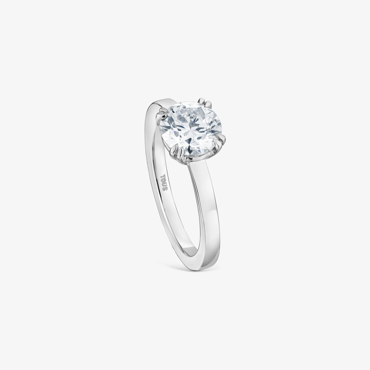 Tous - Anillo Solitario De Platino Con Diamante Creado En Laboratorio 1,50 Ct Tous Essentials Lgd Talla 14