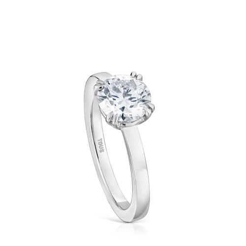 Anillo solitario de platino con diamante creado en laboratorio 1,50 ct TOUS Essentials LGD