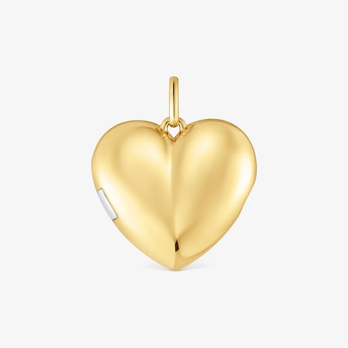 Two-tone heart Pendant Medallions