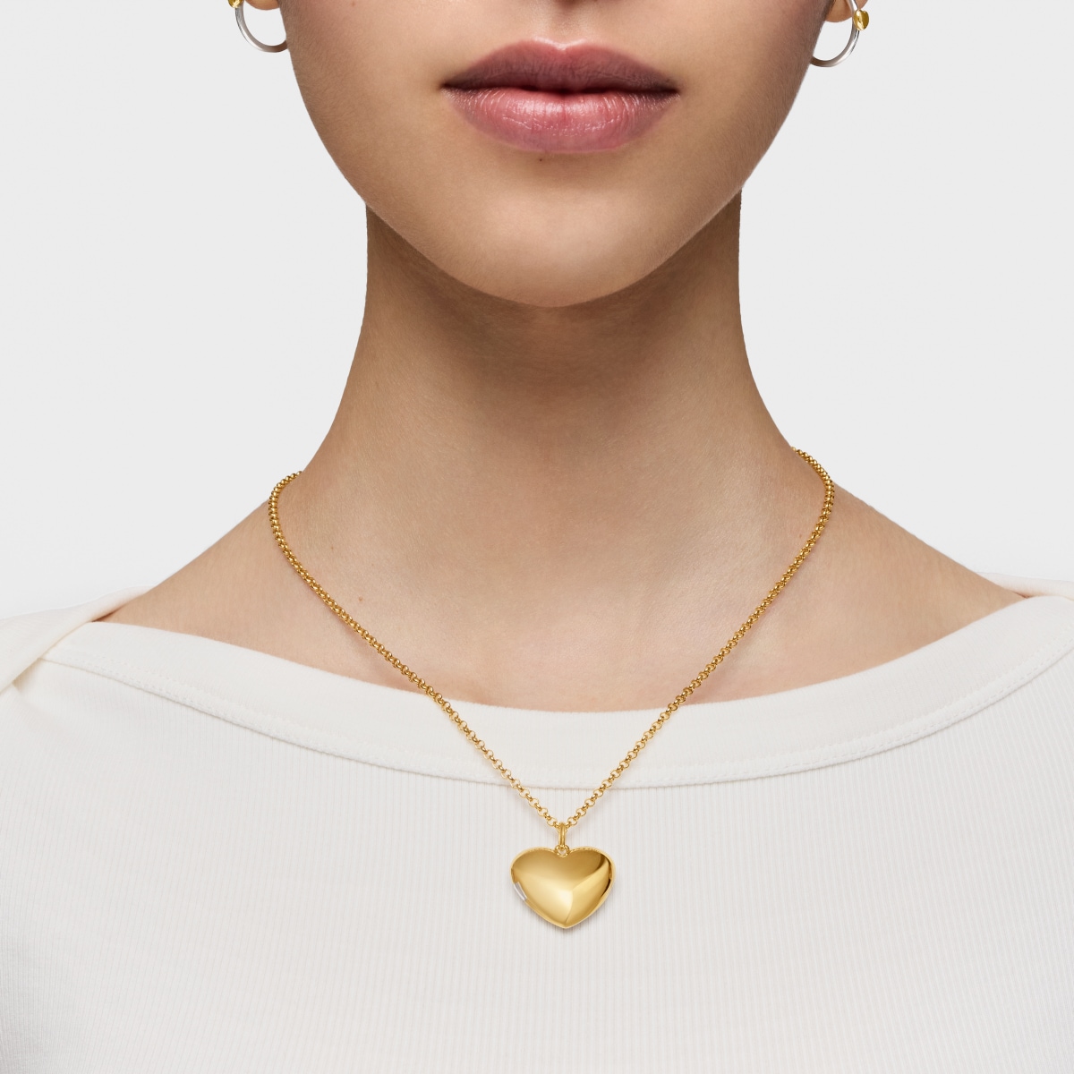 Colgante corazón bicolor Medallions