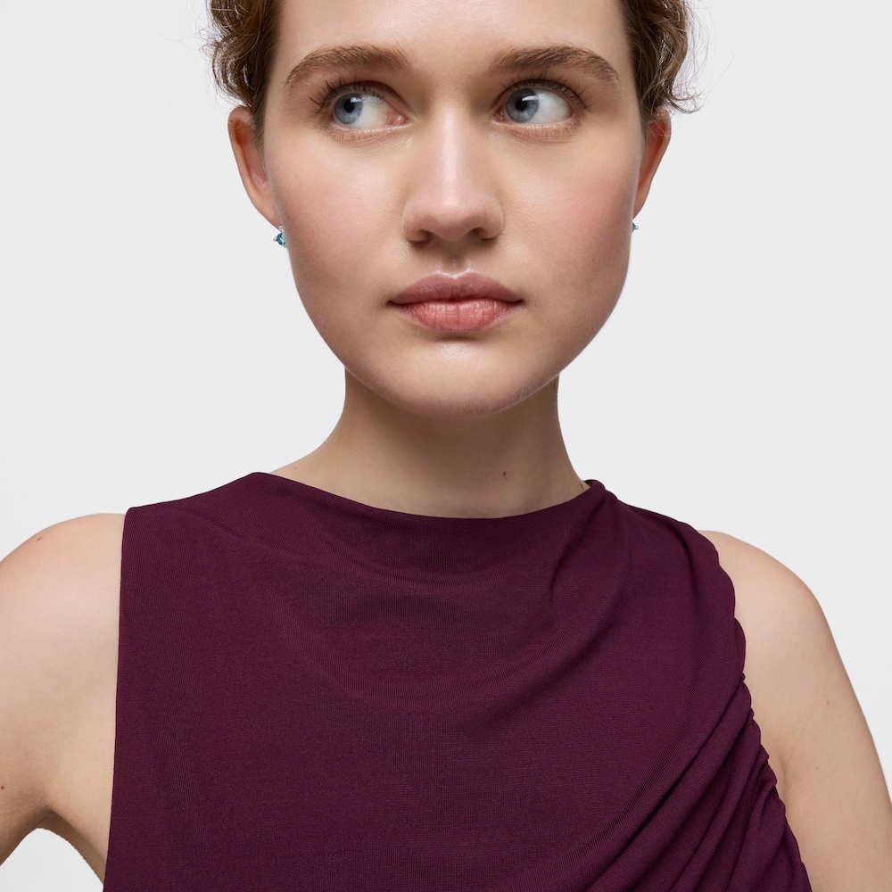 Pendientes motivo oso de plata y zafiro azul creado en laboratorio Bold Bear LGG