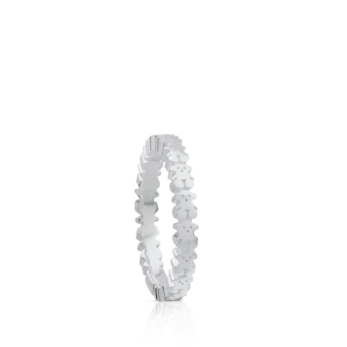 Anillo de plata motivos oso Straight