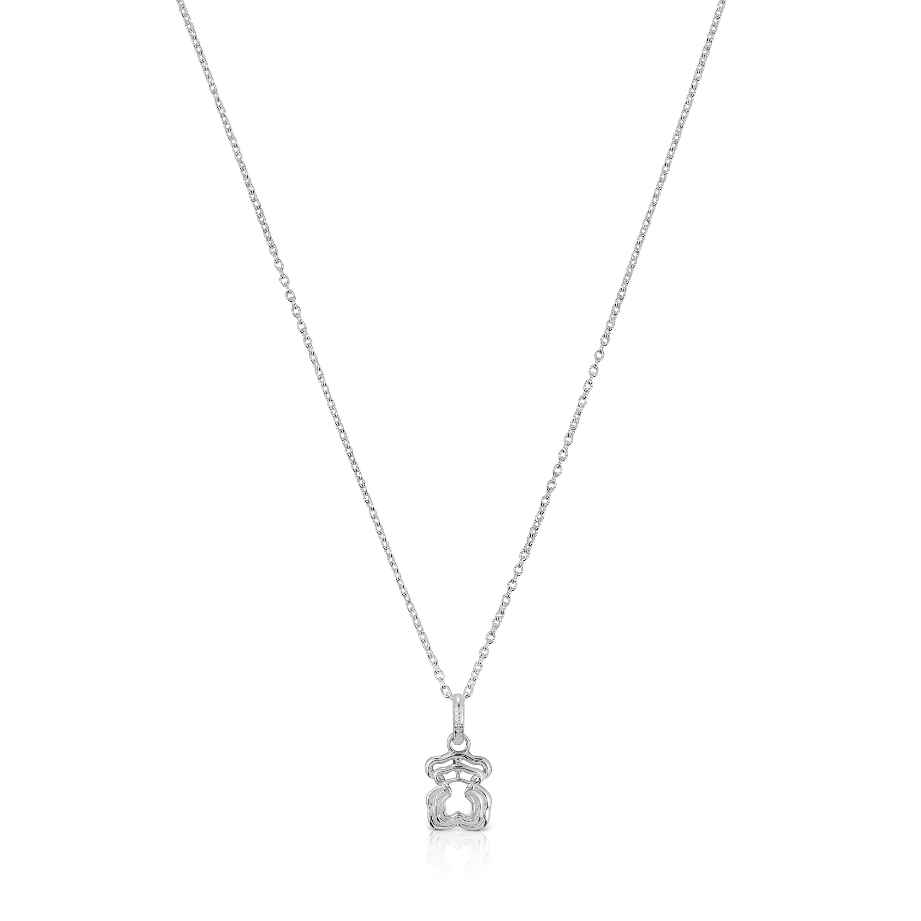 Bickie silver triple bear Necklace