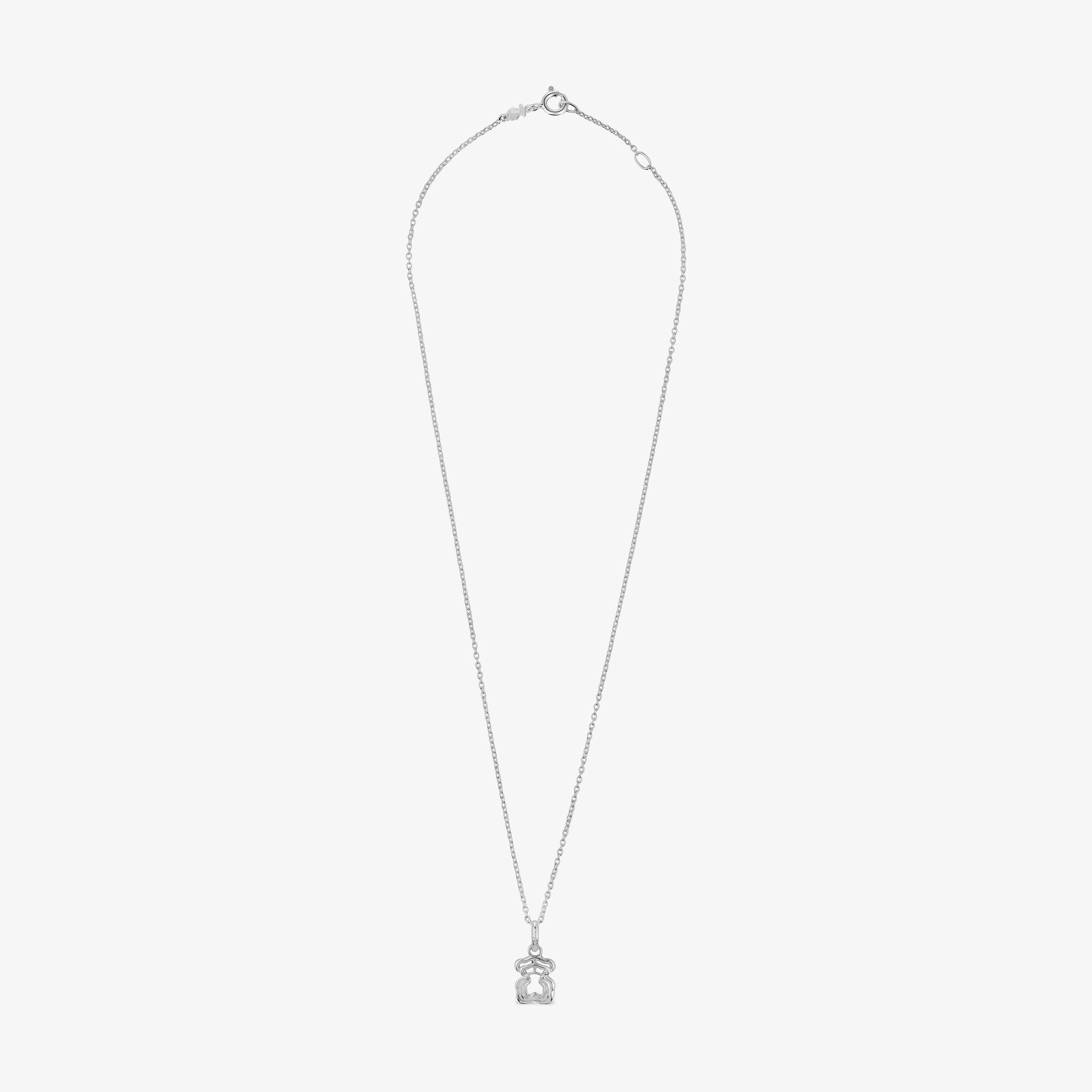 Bickie silver triple bear Necklace