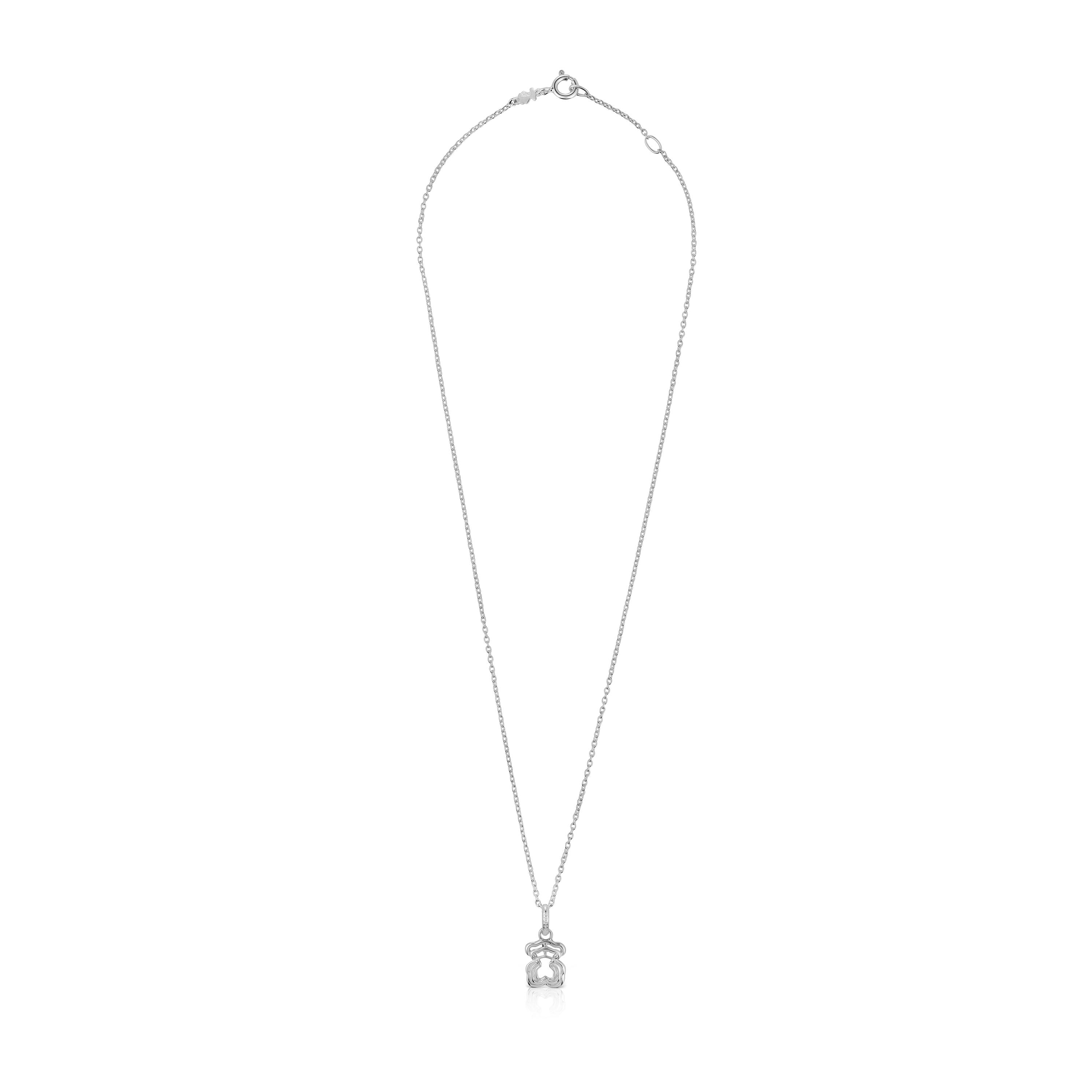 Bickie silver triple bear Necklace