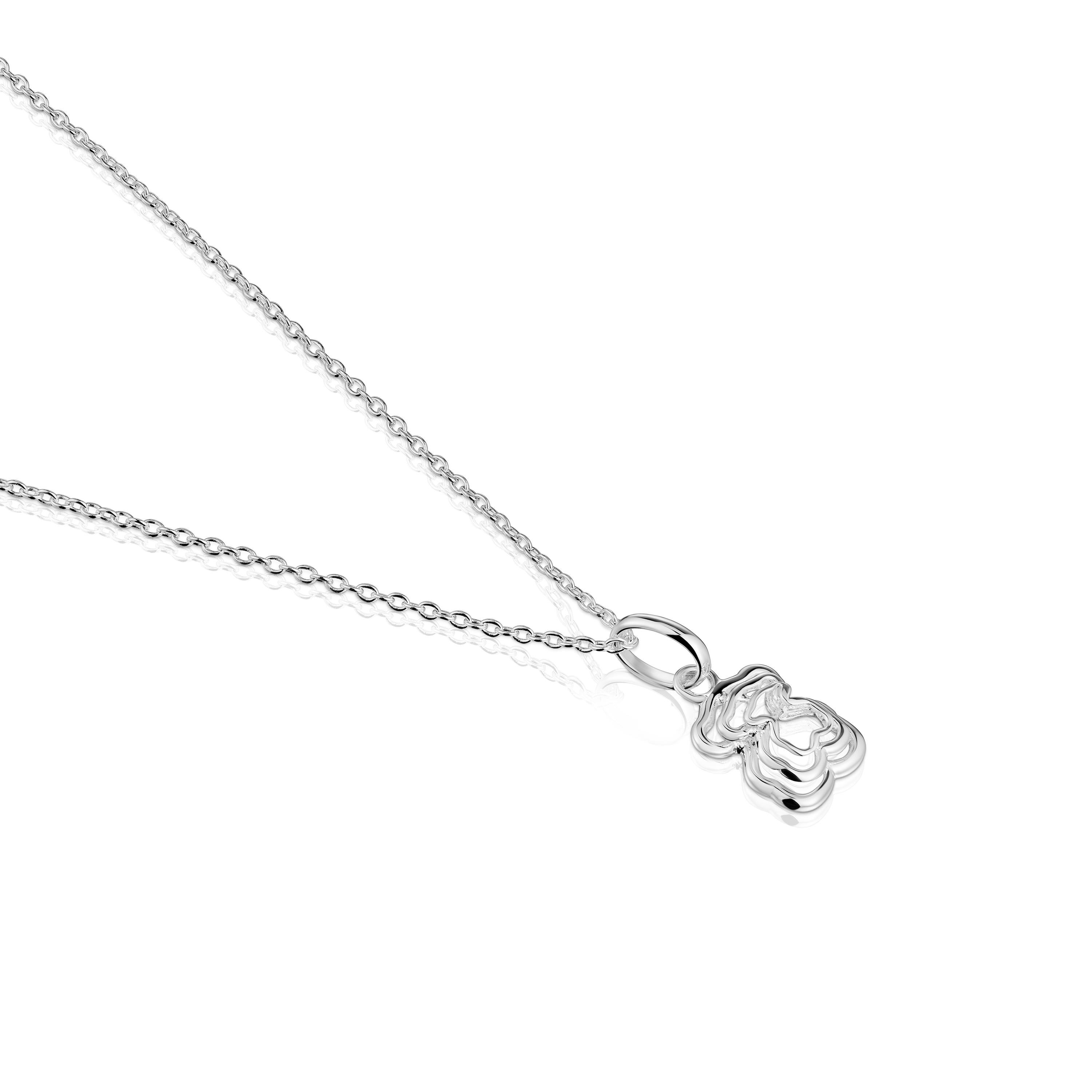 Bickie silver triple bear Necklace