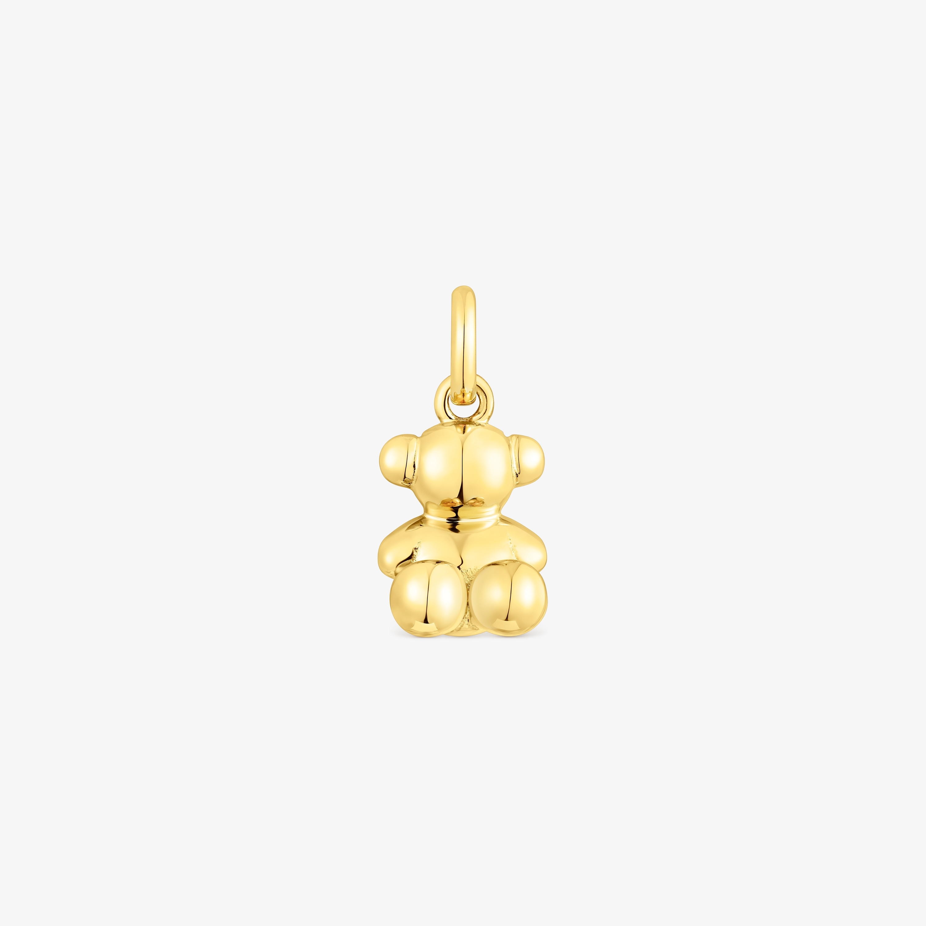 silver vermeil Bold Bear pendant