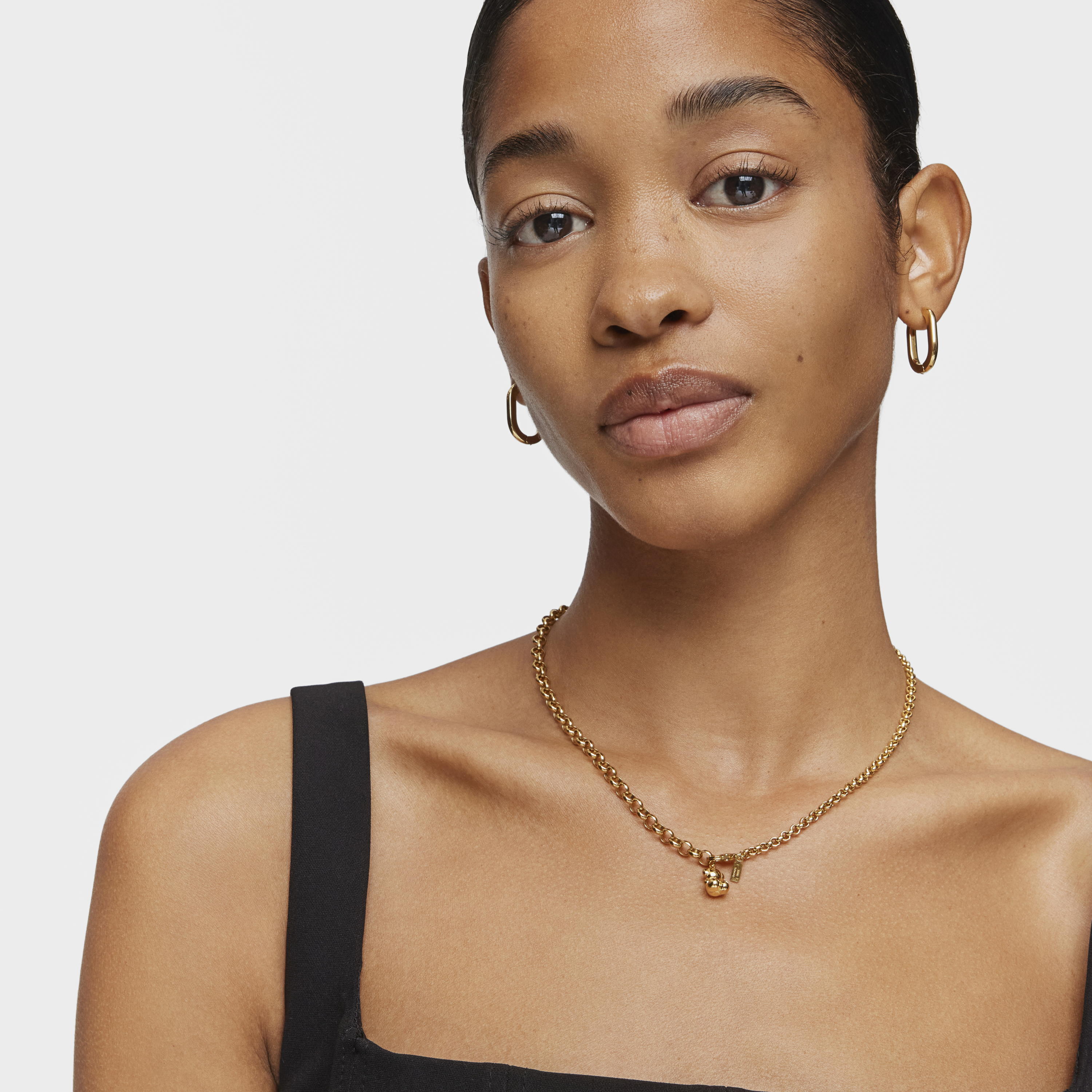 silver vermeil Bold Bear pendant