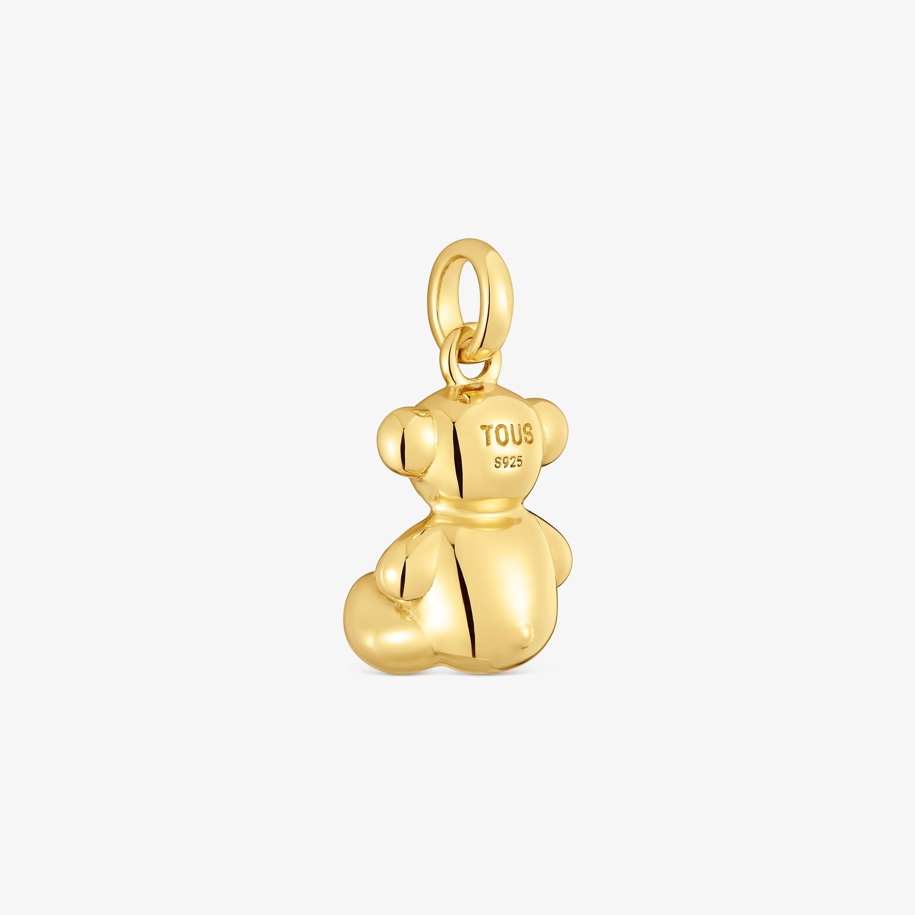 silver vermeil Bold Bear pendant