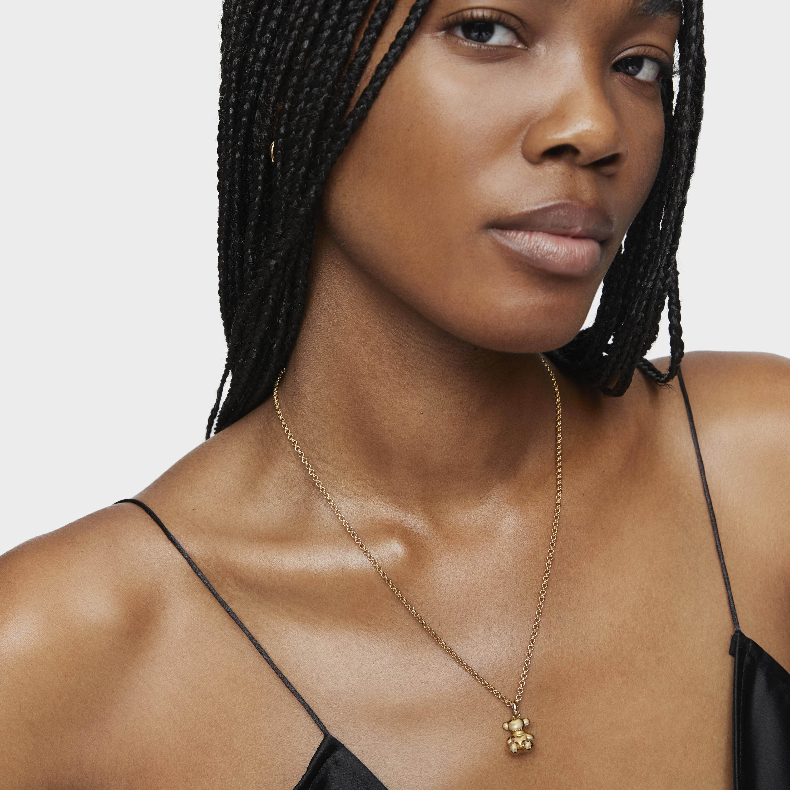 silver vermeil Bold Bear pendant