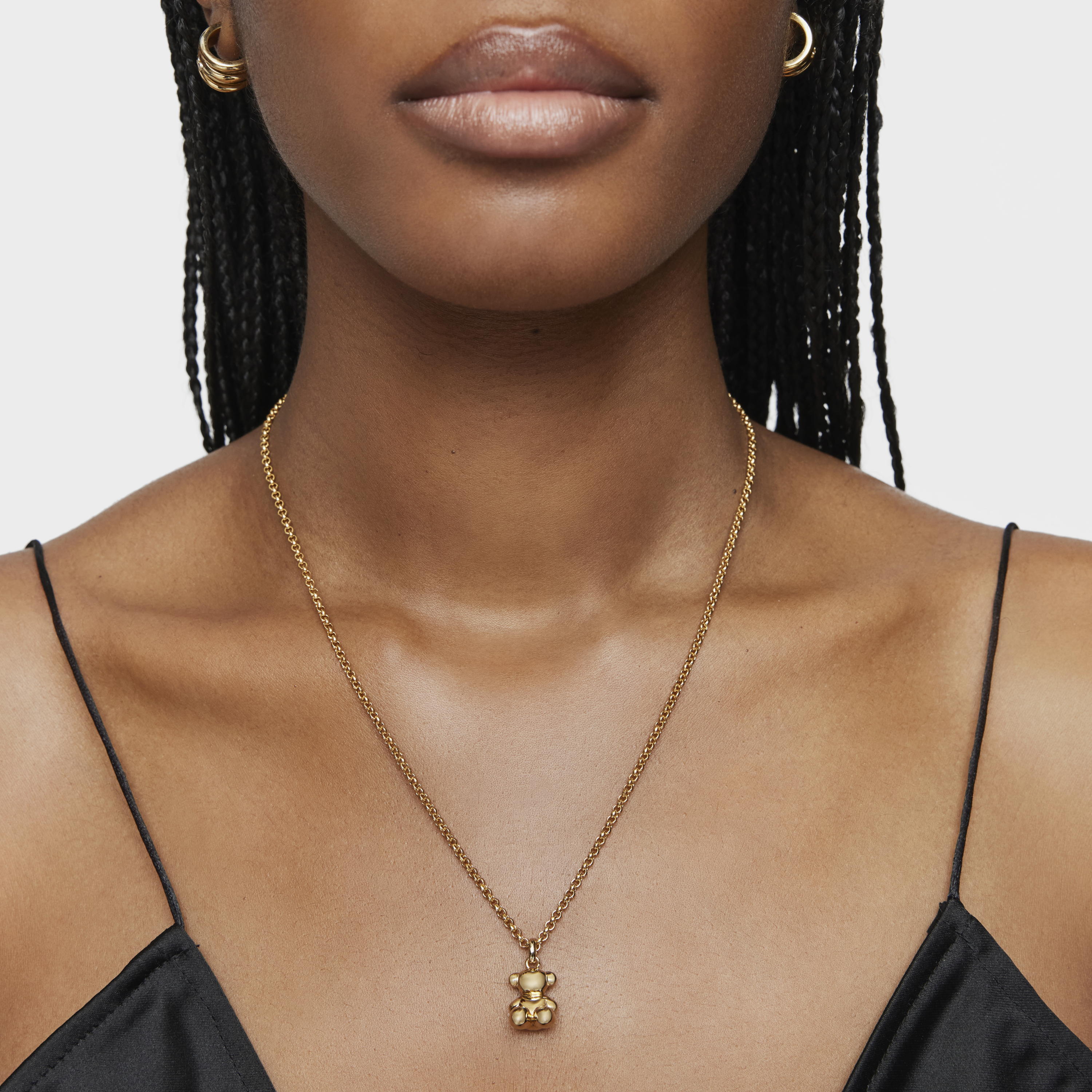 silver vermeil Bold Bear pendant