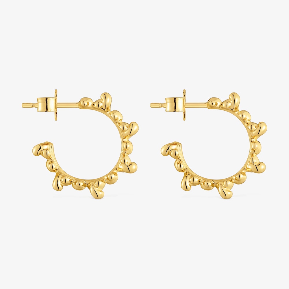 Bold Bear 12&nbsp;mm hoop earrings with 18K gold vermeil
