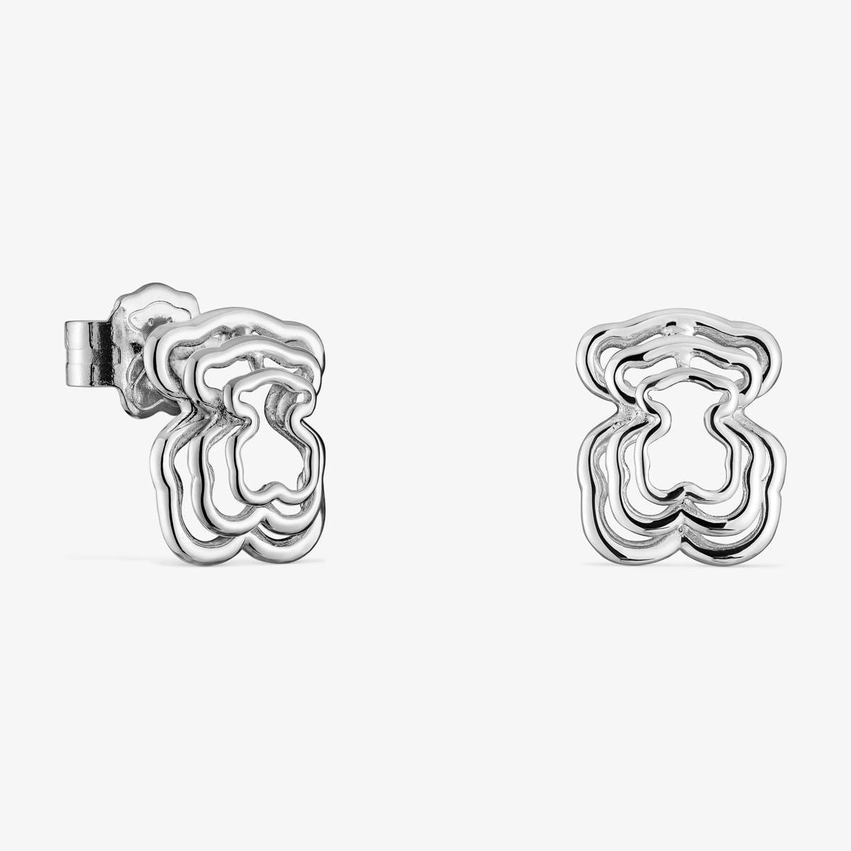 Tous - Pendientes Oso De Plata Bickie - Plateado