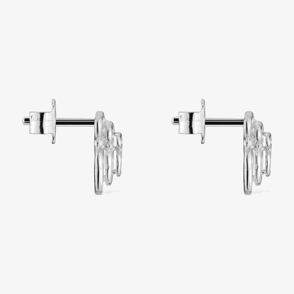 Pendientes oso de plata Bickie