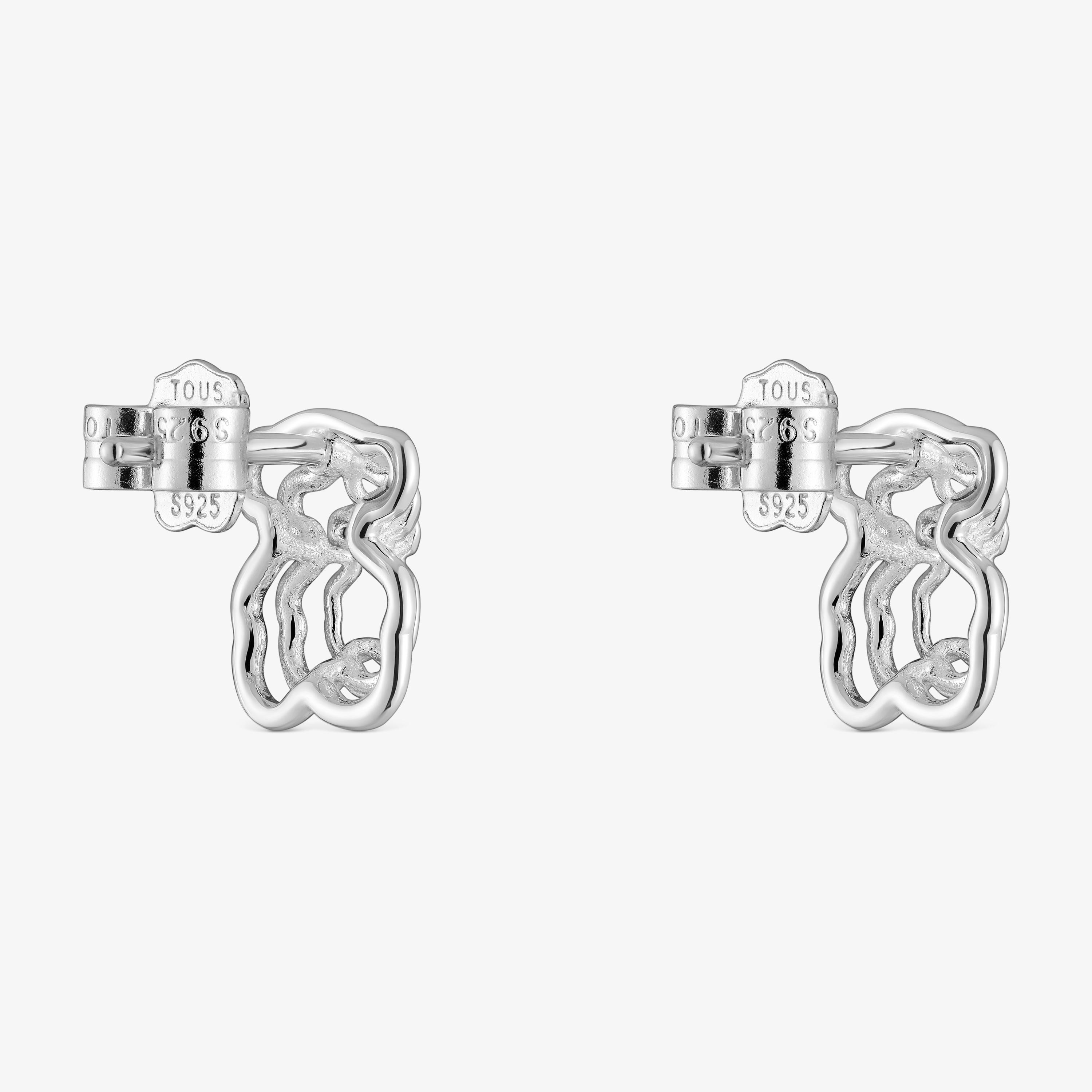 Bickie silver bear Earrings