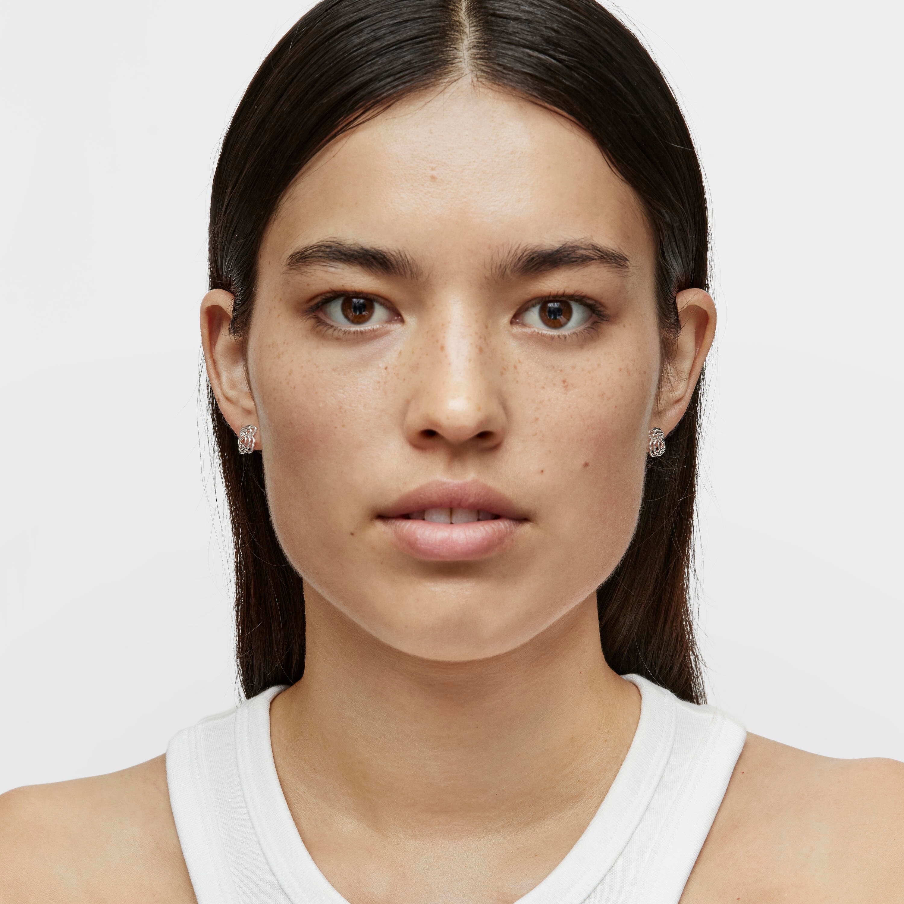 Bickie silver bear Earrings