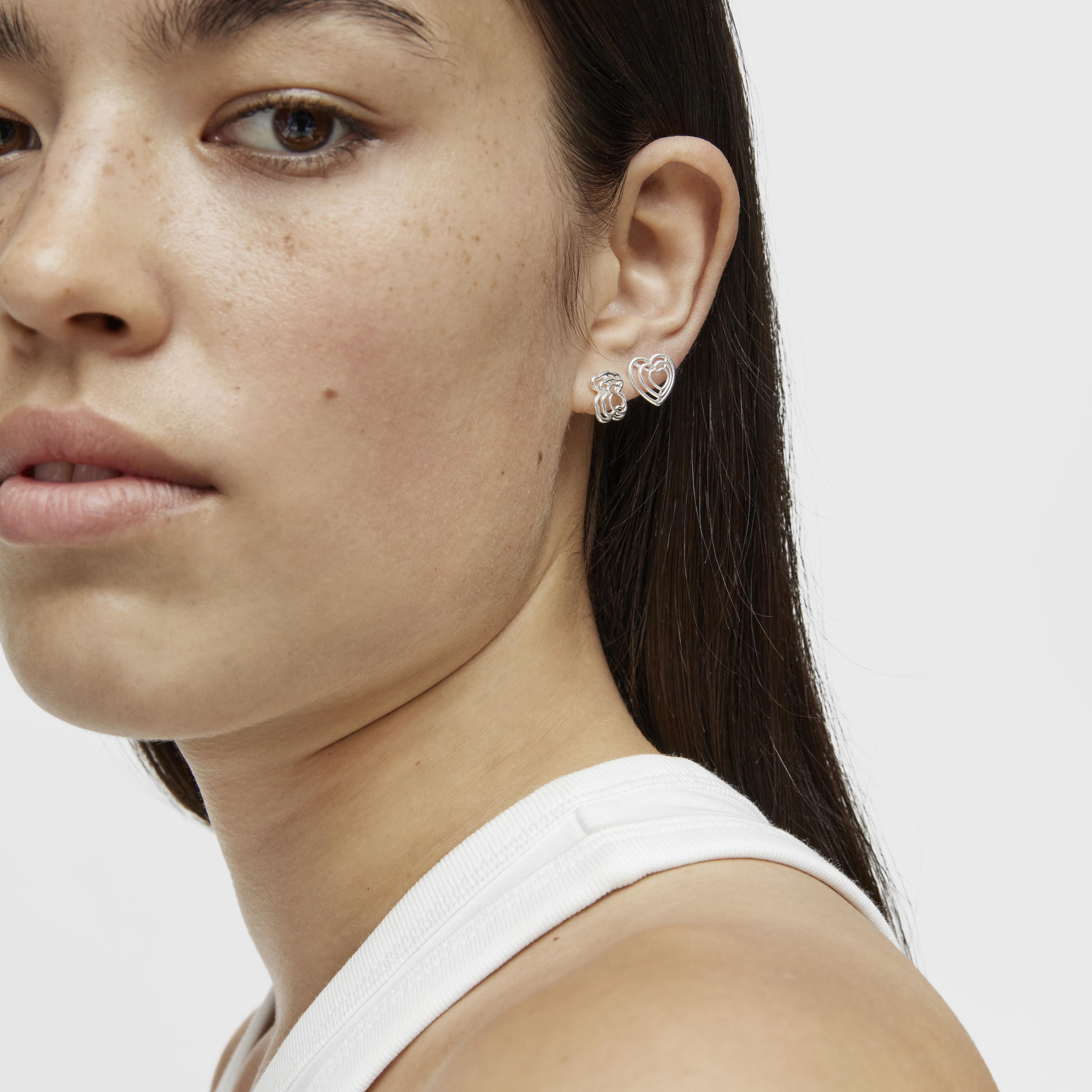 Bickie silver bear Earrings