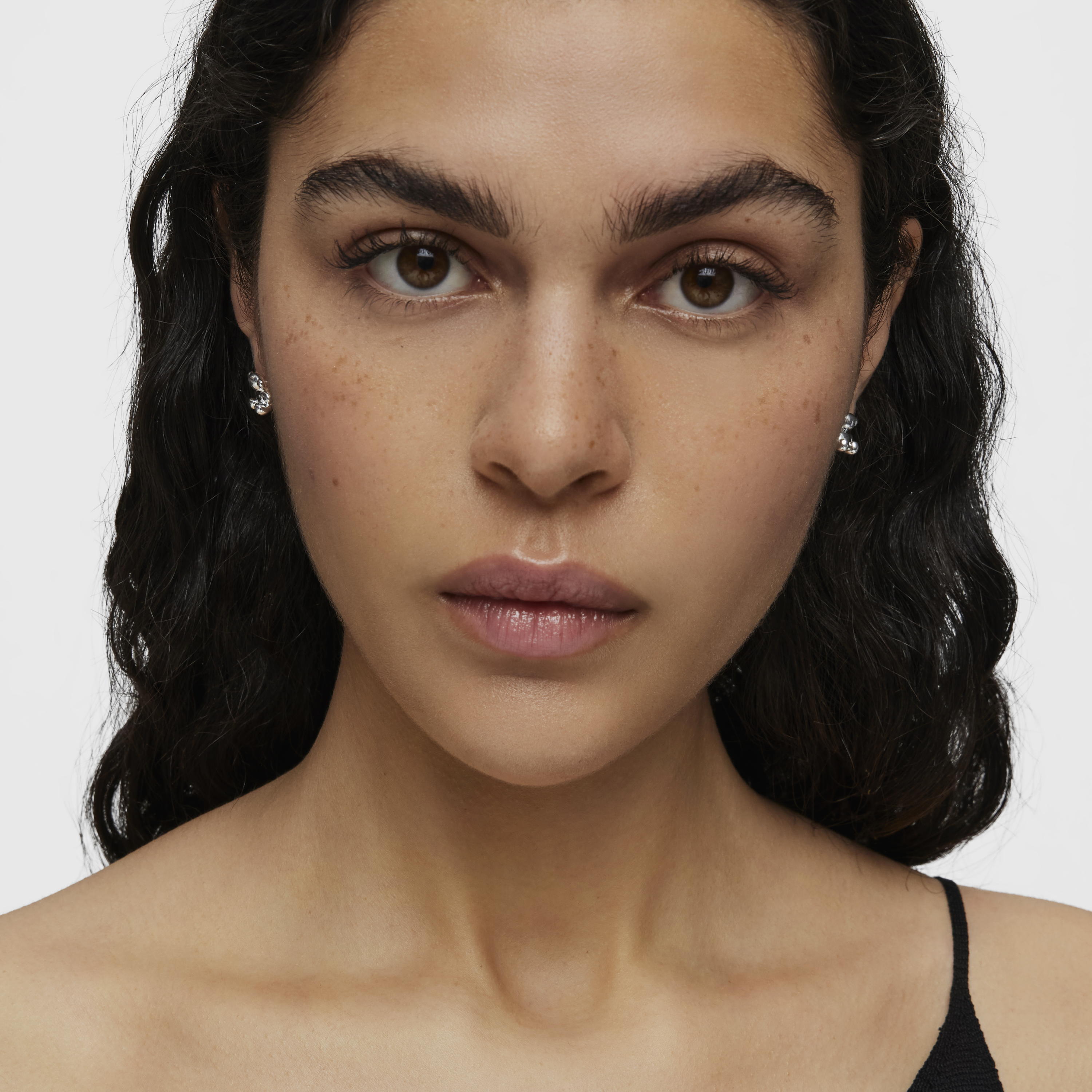 Bold Bear 10 mm silver Earrings