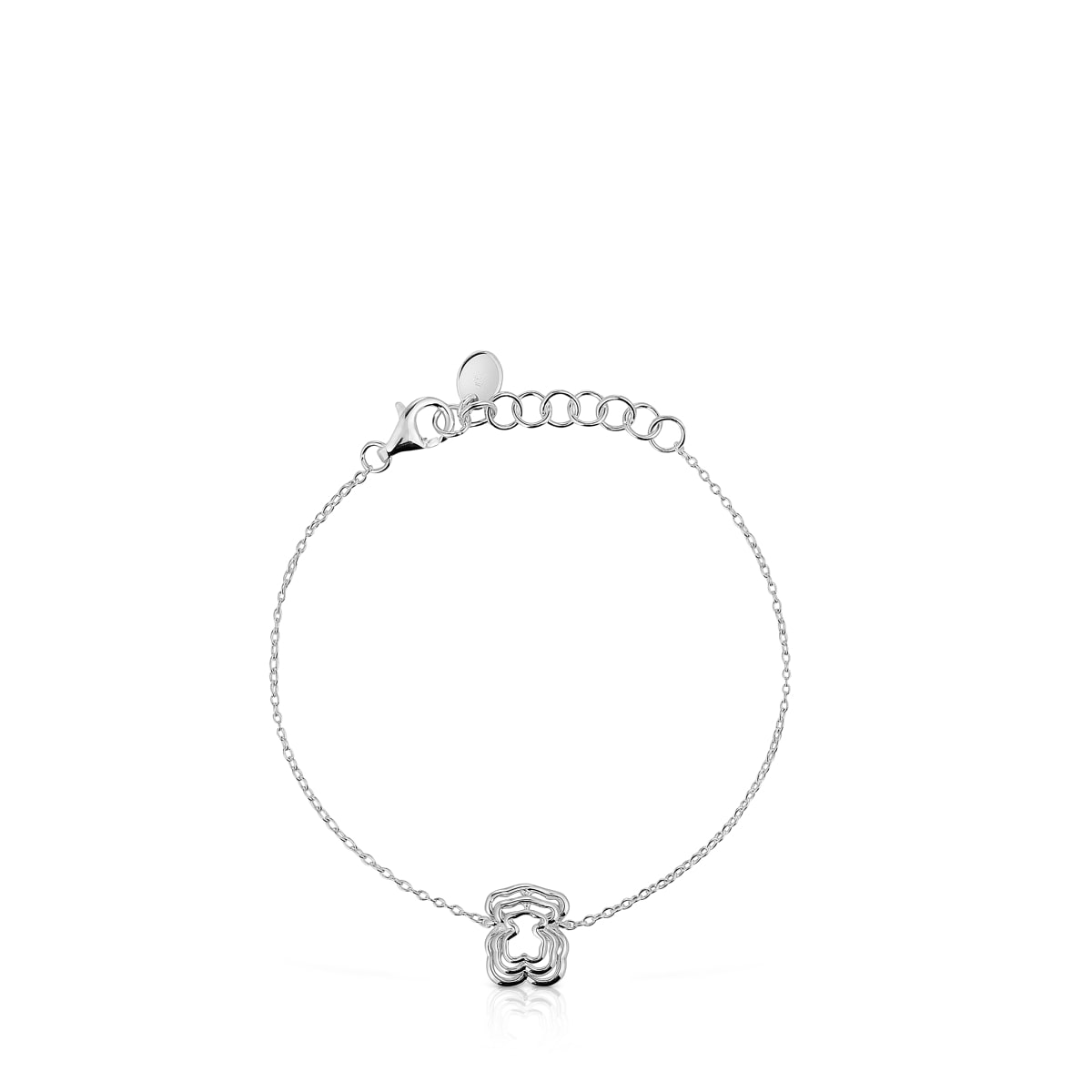 Bickie silver triple bear Bracelet
