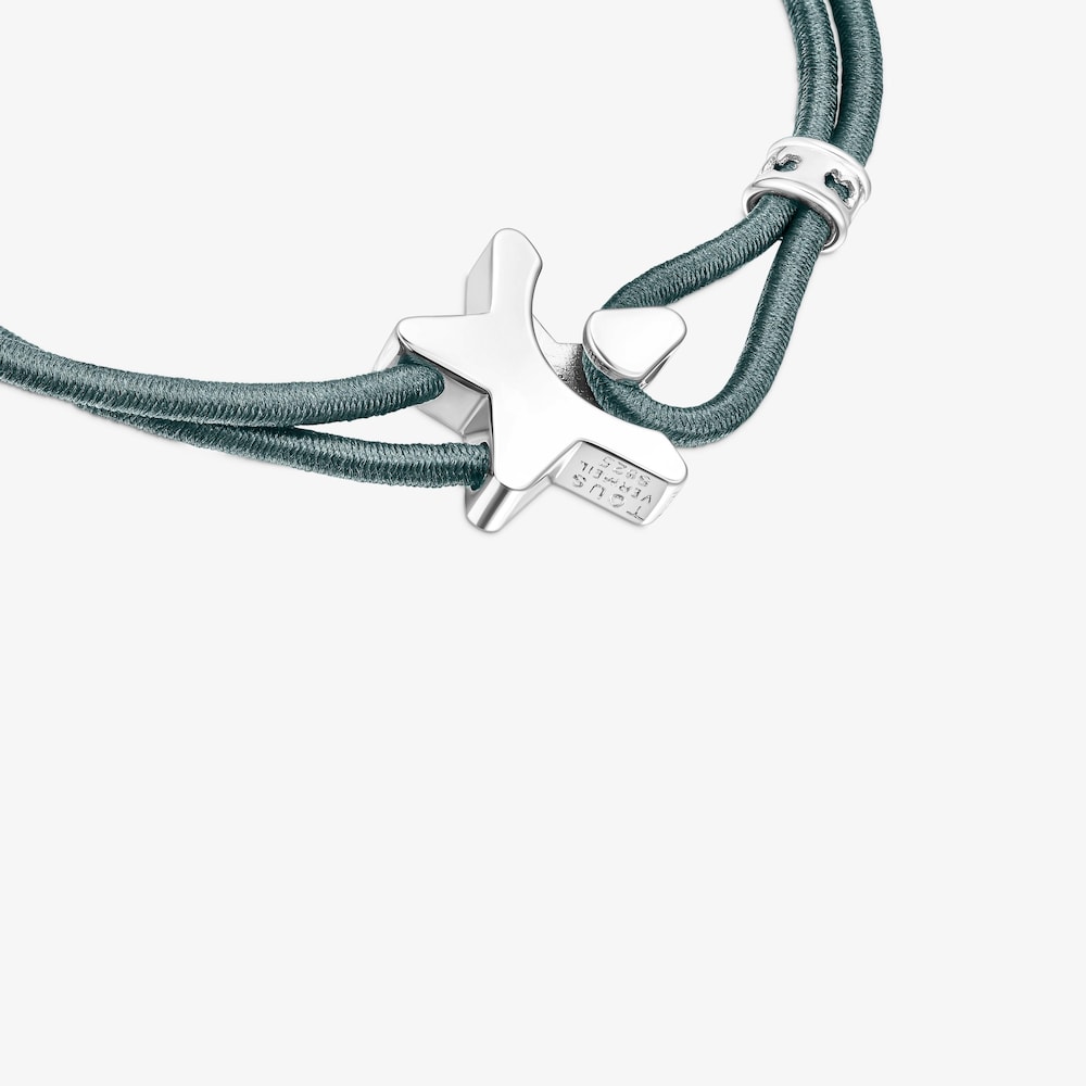 Pulsera el&aacute;stica azul con estrella de plata Sweet Dolls