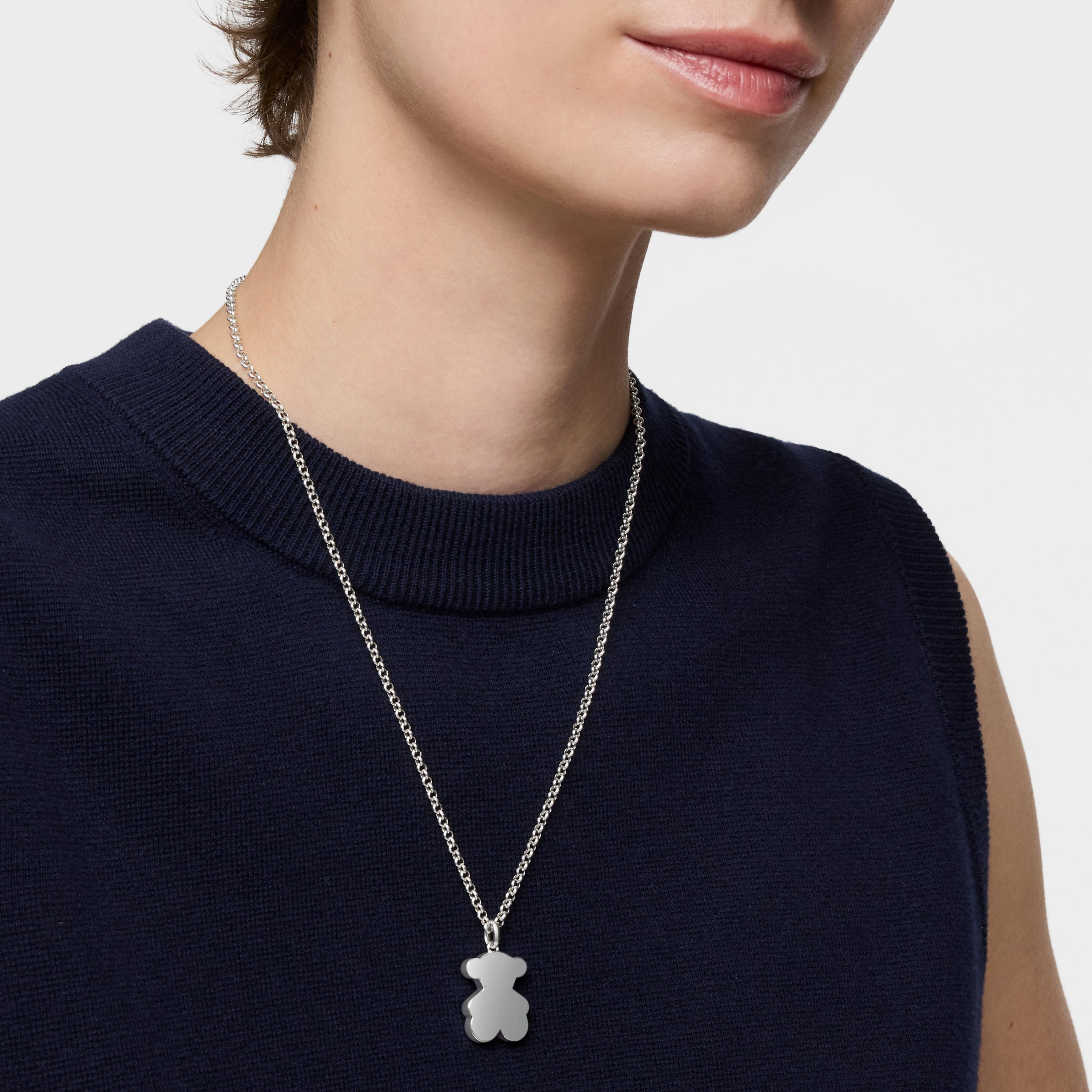 Medium 22mm silver bear Pendant Sweet Dolls | TOUS