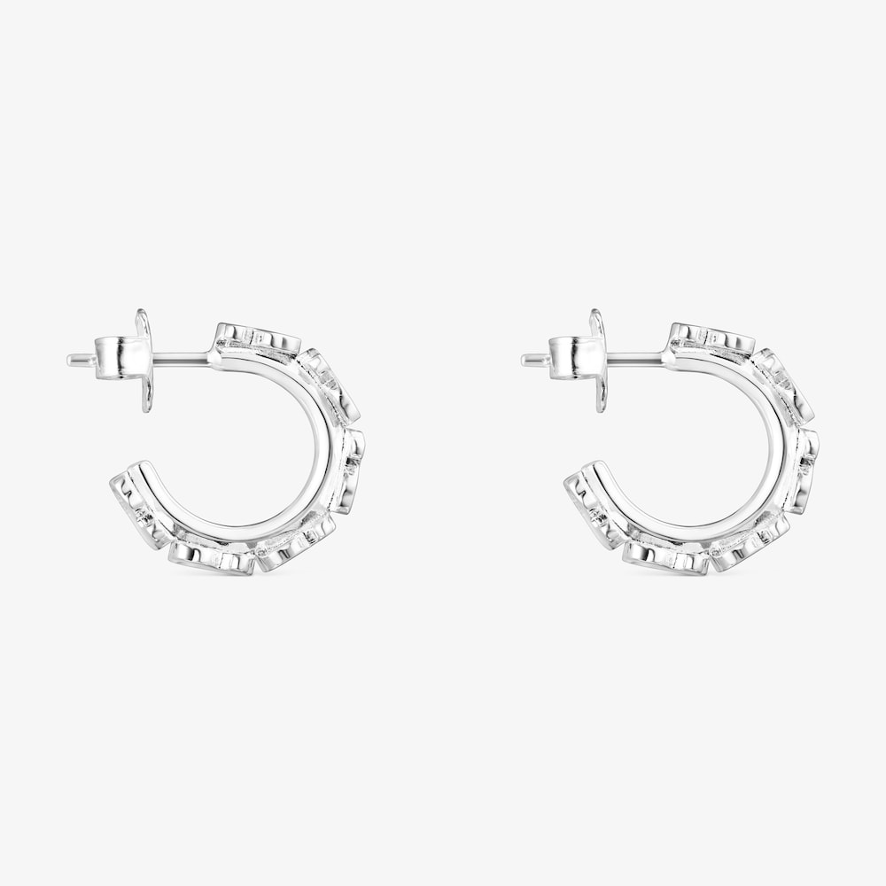 Pendientes aro de plata Straight