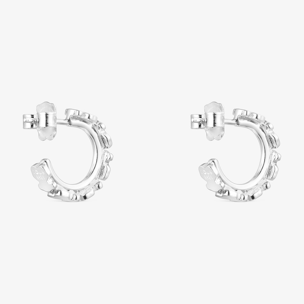 Pendientes aro de plata Straight