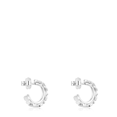 Pendientes aro de plata Straight