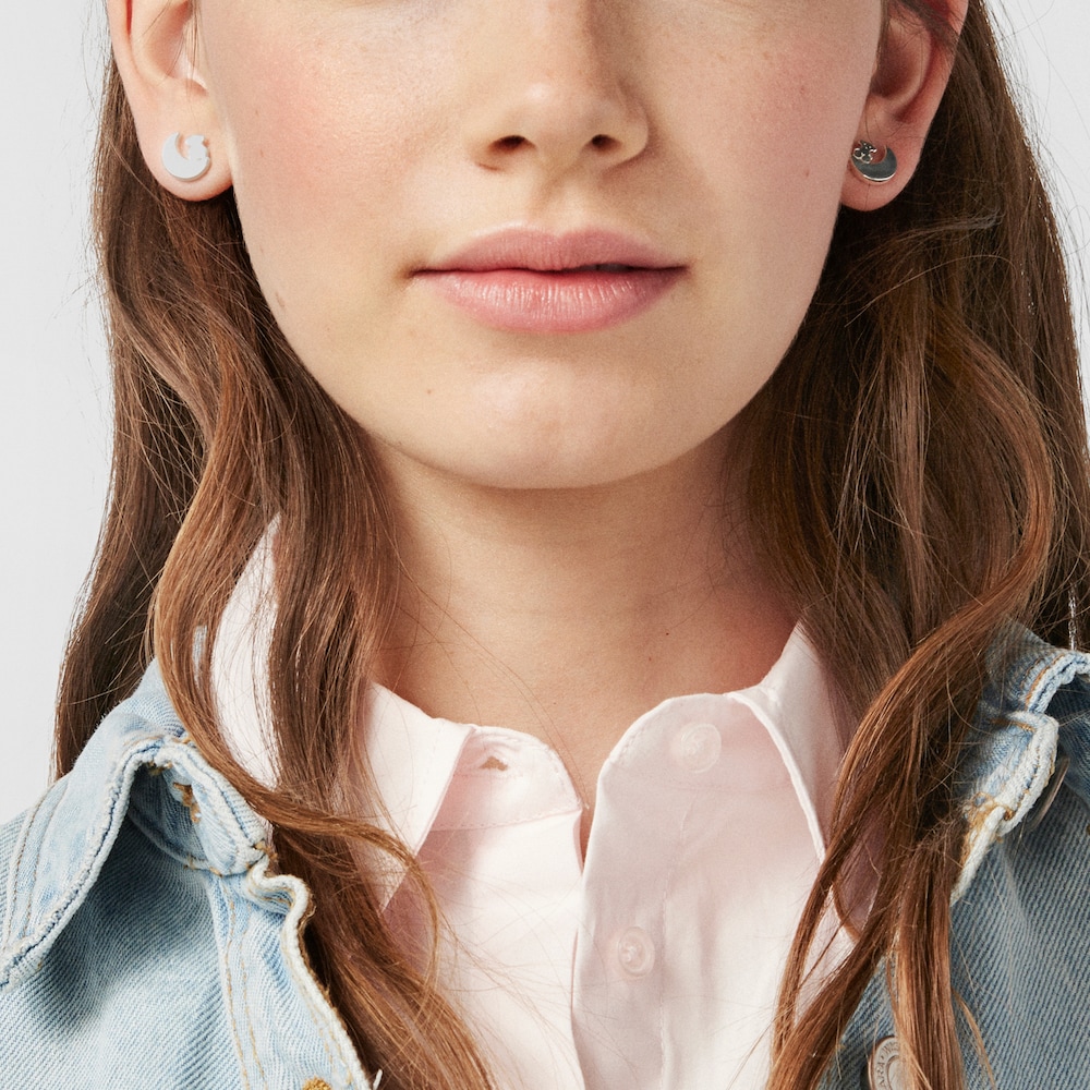 Pendientes de plata Nocturne