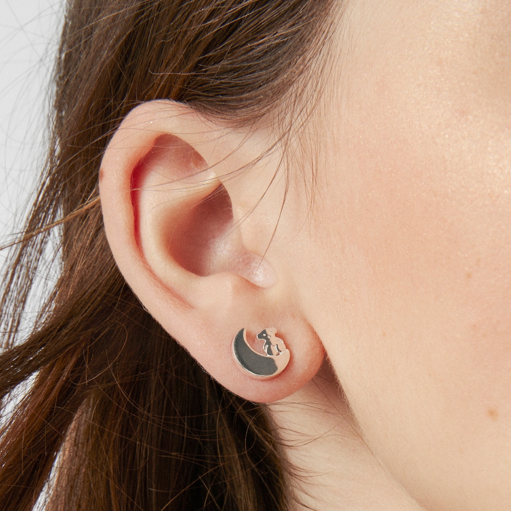 Pendientes de plata Nocturne