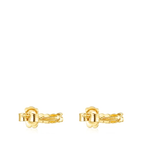 Silver vermeil Straight bears Earrings