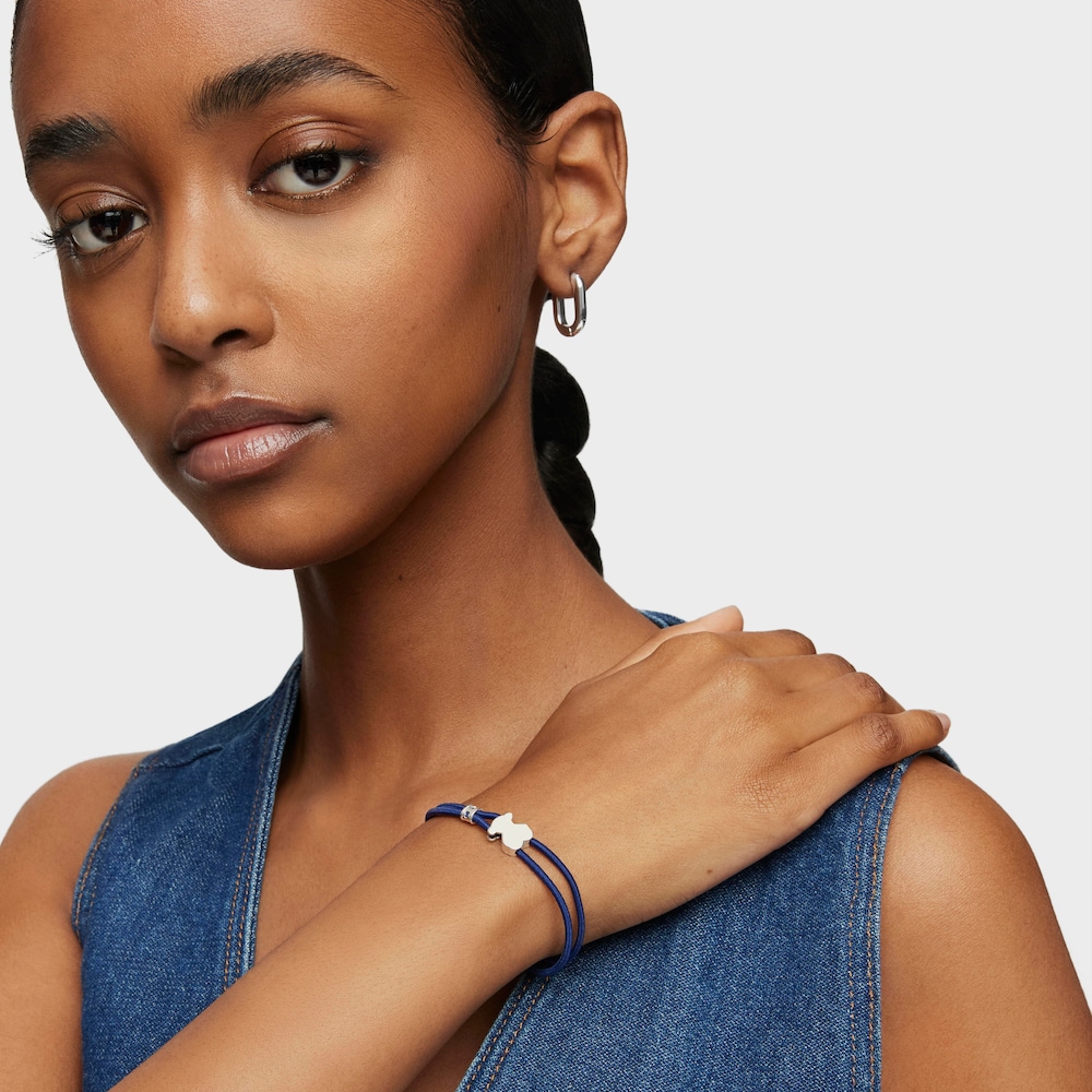 Pulsera el&aacute;stica azul Sweet Dolls