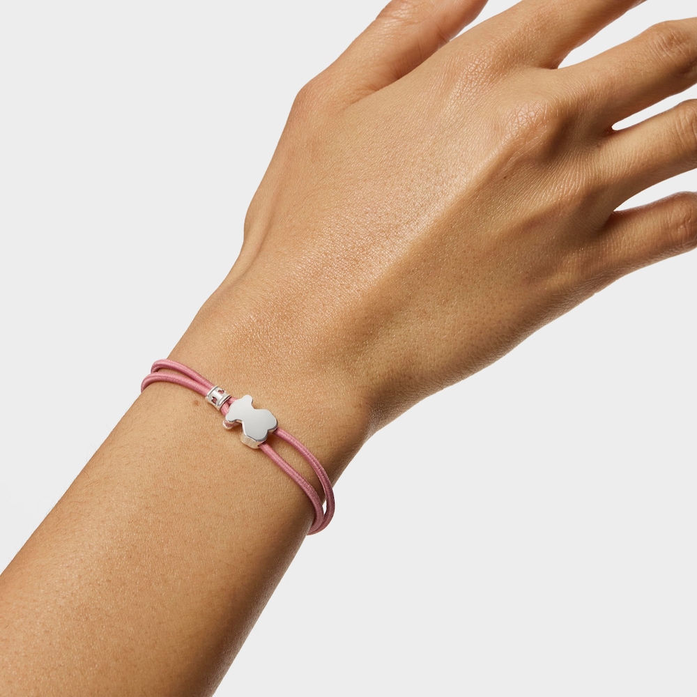 Pulsera el&aacute;stica rosa Sweet Dolls