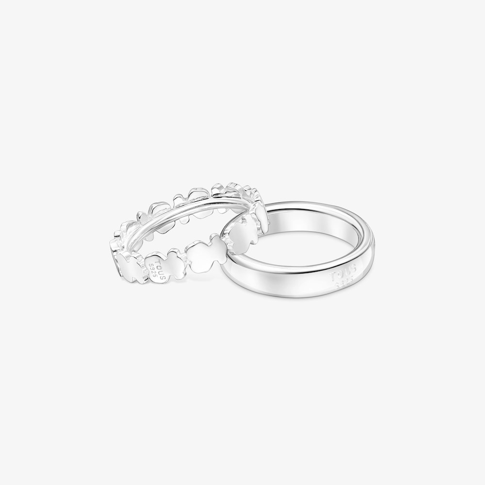 Pack de Anillos de plata Straight
