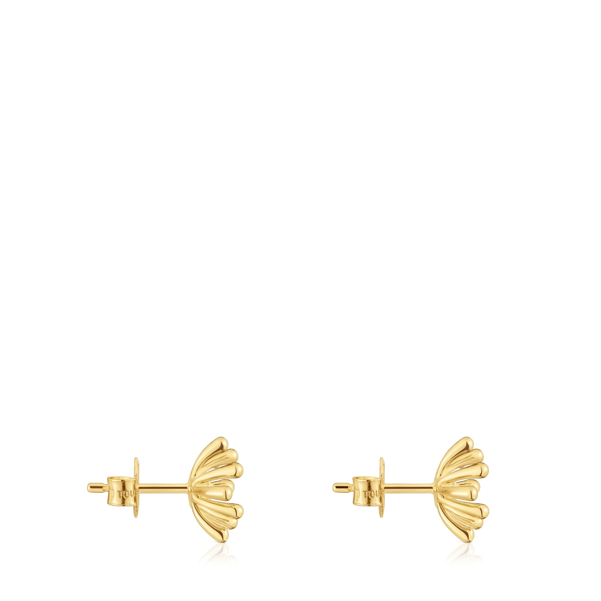 Gold Earrings with diamonds Daisy