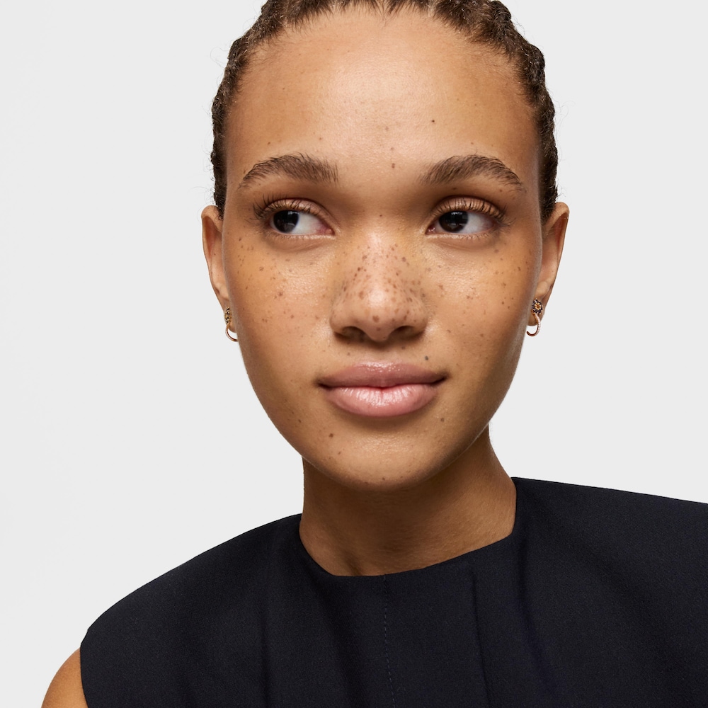 Kolczyki ze złota z kamieniami szlachetnymi i diamentami Daisy