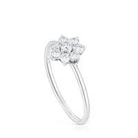 White gold Ring with diamond Daisy