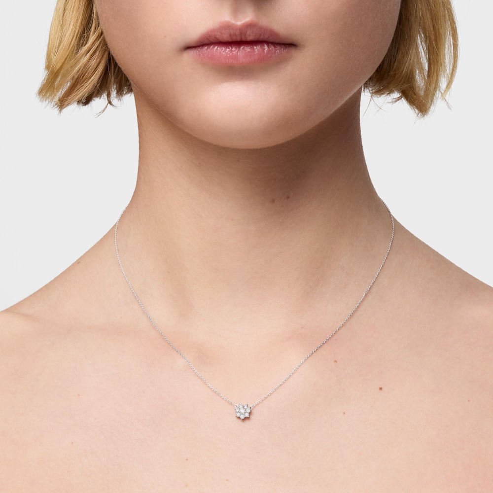 White gold Choker with diamond Daisy White gold Choker with diamond Daisy