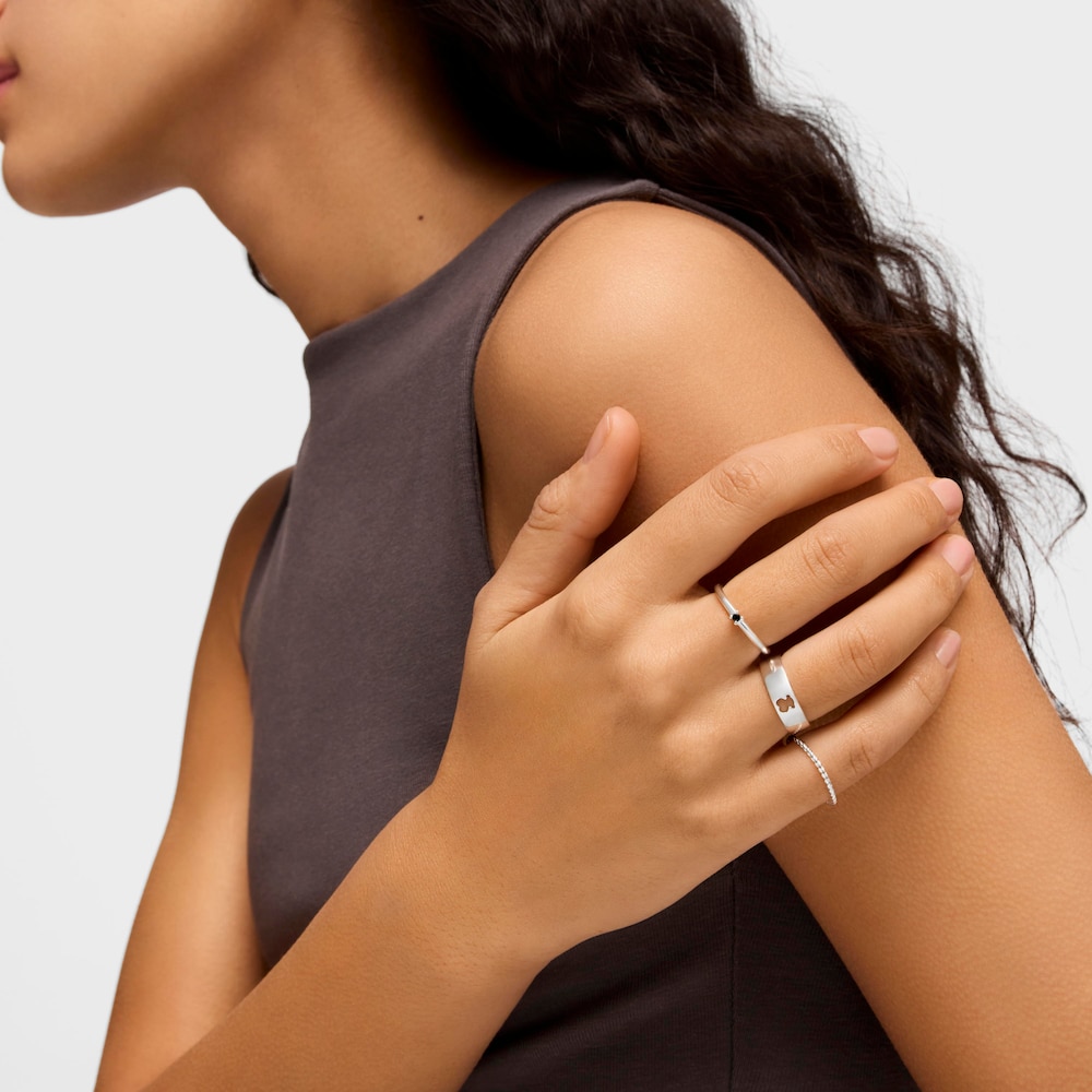 Silver and Spinel TOUS Ring Mix Rings set Bear motifs